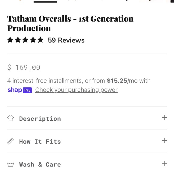 Brown Overalls - Picture 5 of 9